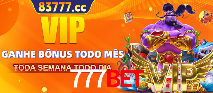 Banner promocional do 777BET oferecendo 100% de recompensas adicionais contínuas para quem fizer o login diário (Daily sign-in), com um mascote de coelho.